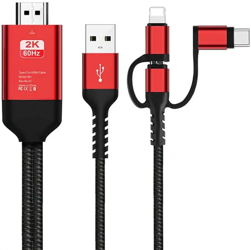 Cabo USB 3 em 1