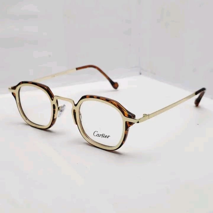 Óculos Cartier Masculino Dourado