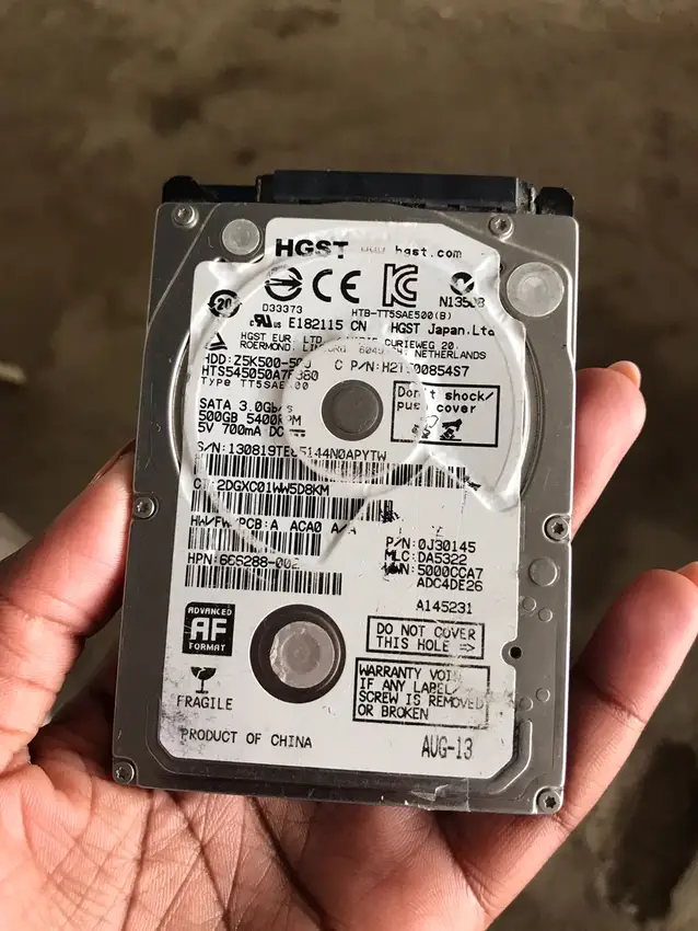 Disco Duro de portatil 500GB