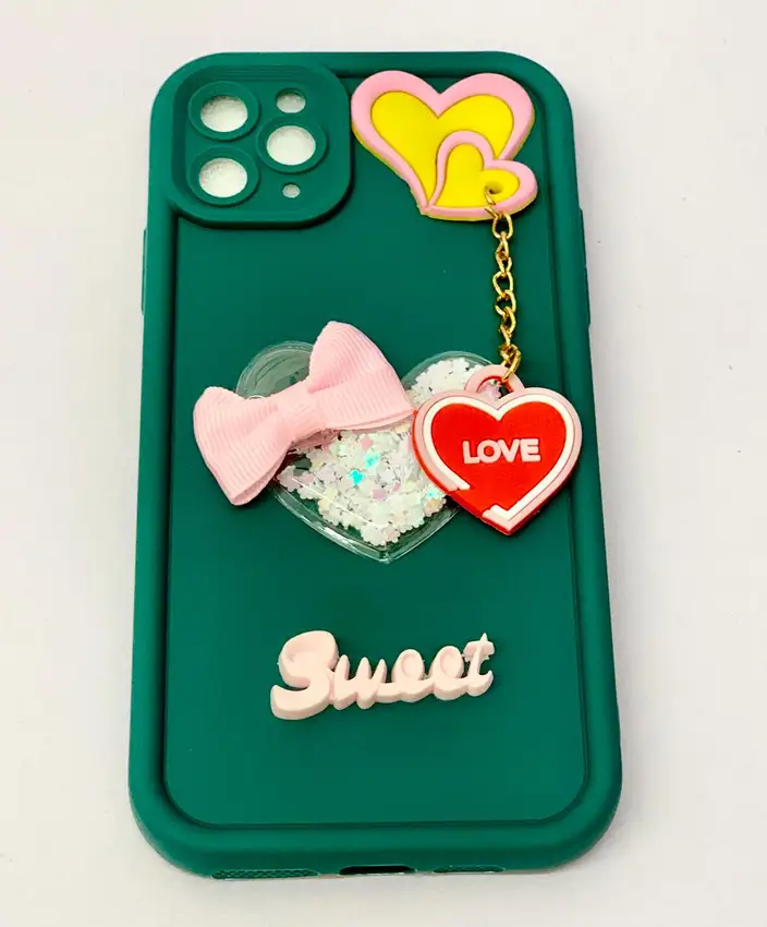 Capa de Iphone 11 Pro Max, cor verde