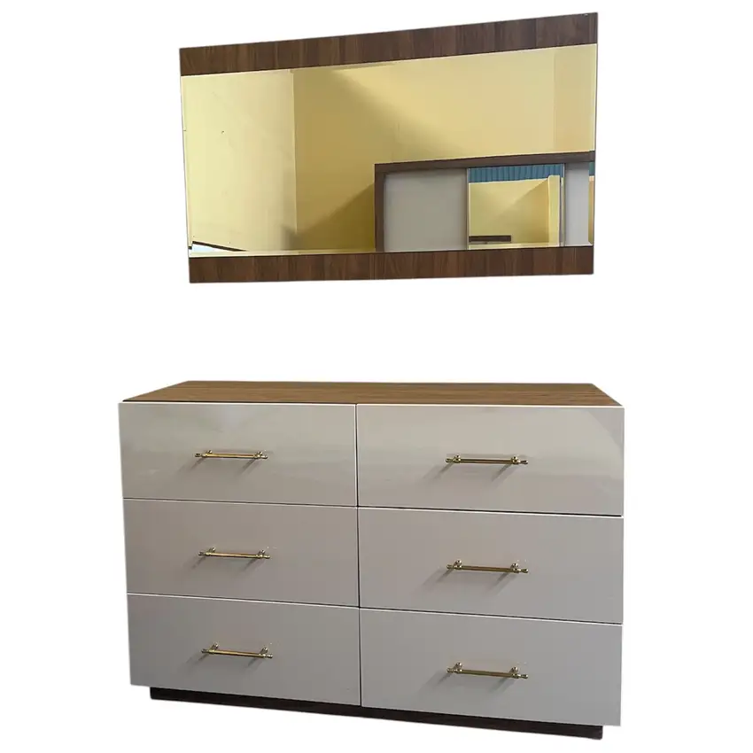 Conjunto cômoda + espelho