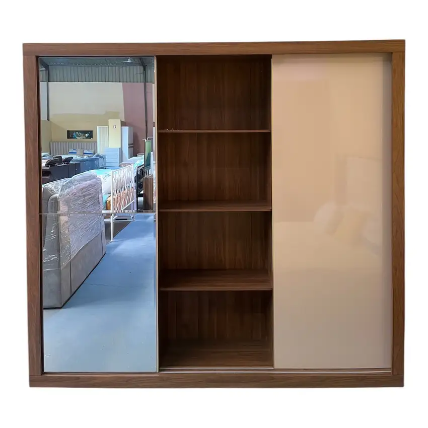 Guarda-Roupa Elegance Slide 3 Portas com Espelho