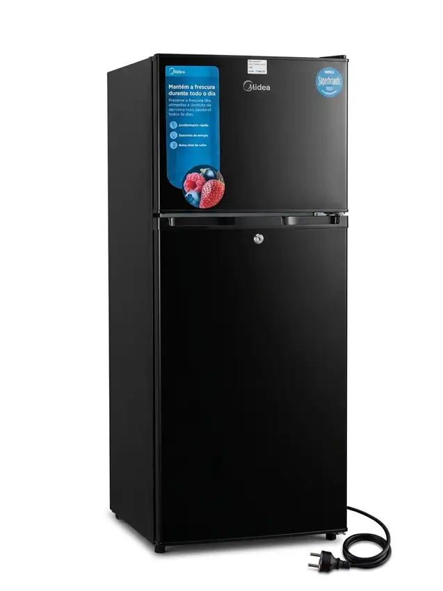 Geleira Duplex Midea Black Fresh Compact