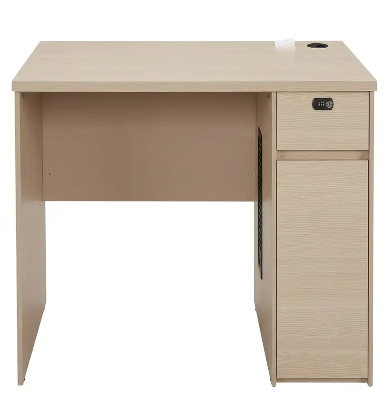 Mesa de Escritório Compacta Smart Wood com Gaveta e Armário