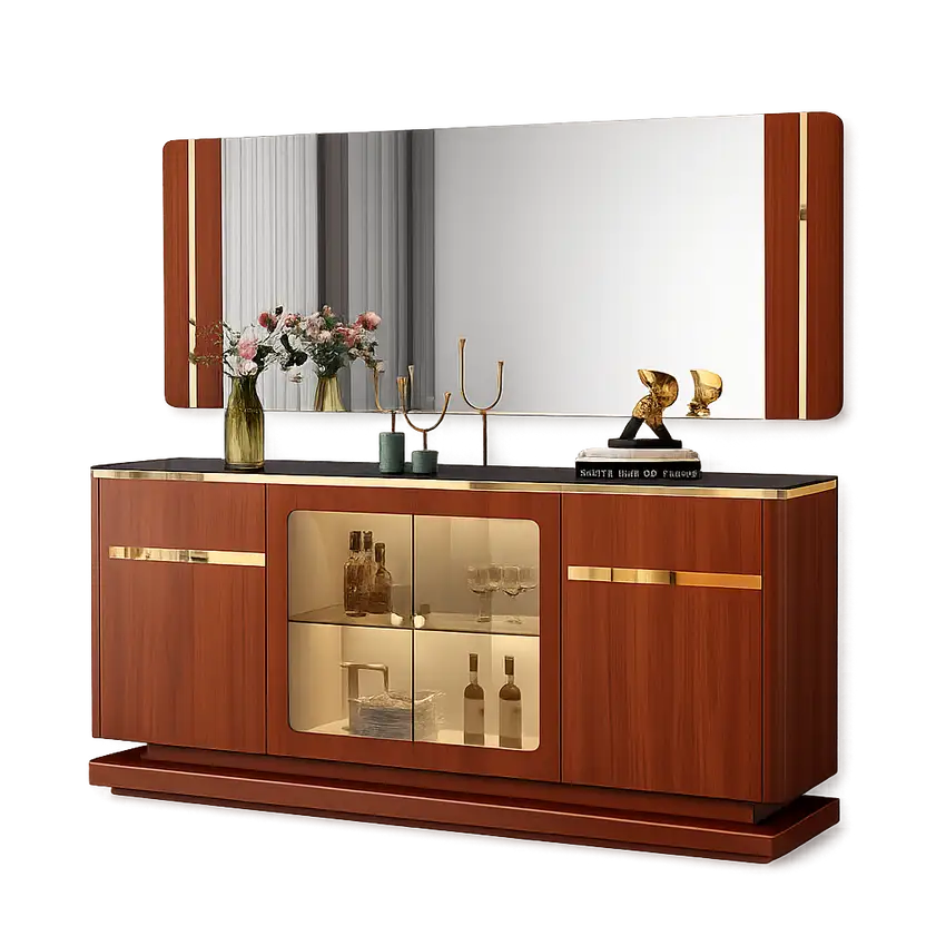 Aparador Luxor Classic Wood com Espelho