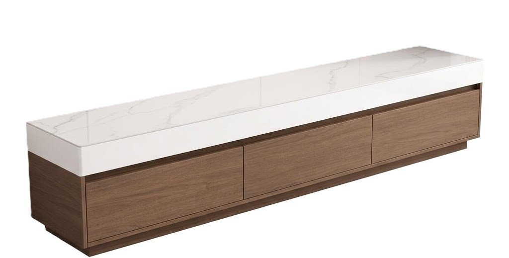 Rack TV Elegance Wood Marble