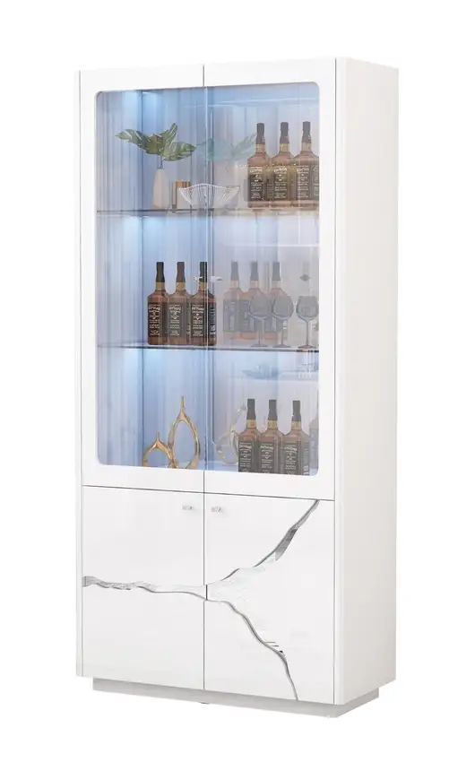 Cristaleira Lux White Premium LED