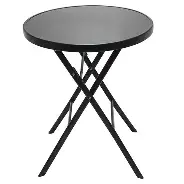 Mesa Dobrável Bistro Compact Black  Descrição