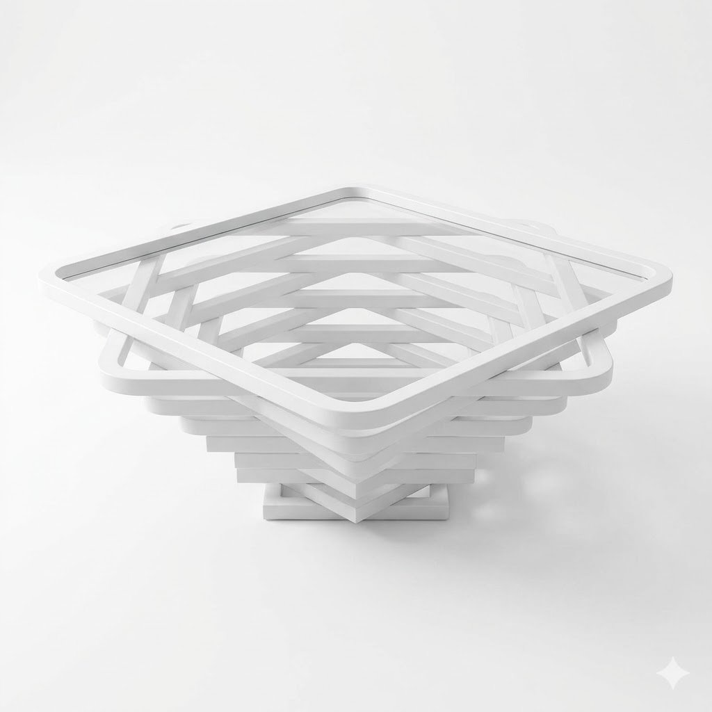 Mesa de Centro Design Geométrico Orbit