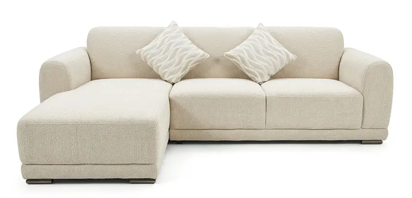 Sofá em L Confort Elegance Bege