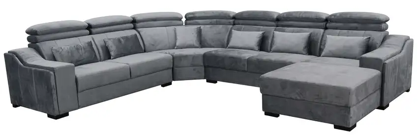 Sofá Modular em L Premium Comfort Cinza