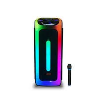 Coluna Bluetooth Party Speaker RGB com Microfone WLDR DR-1038