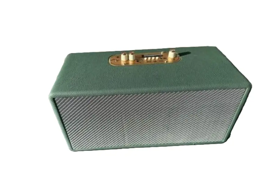 Coluna Bluetooth Vintage Premium Verde