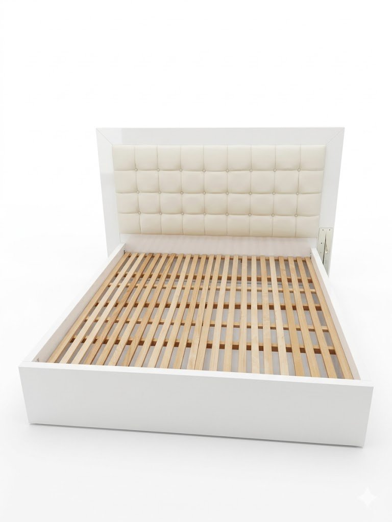 Cama de Casal Luxo Elegance White
